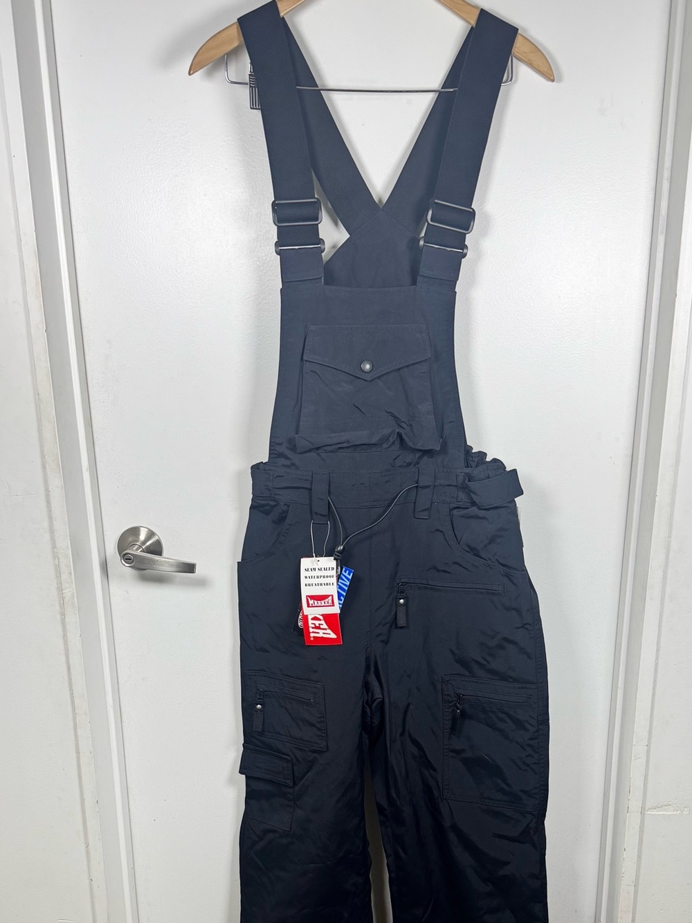 Marker Ski Bib Overalls Pants Black Women’s Size 8 Winter Thermolite Active NEW